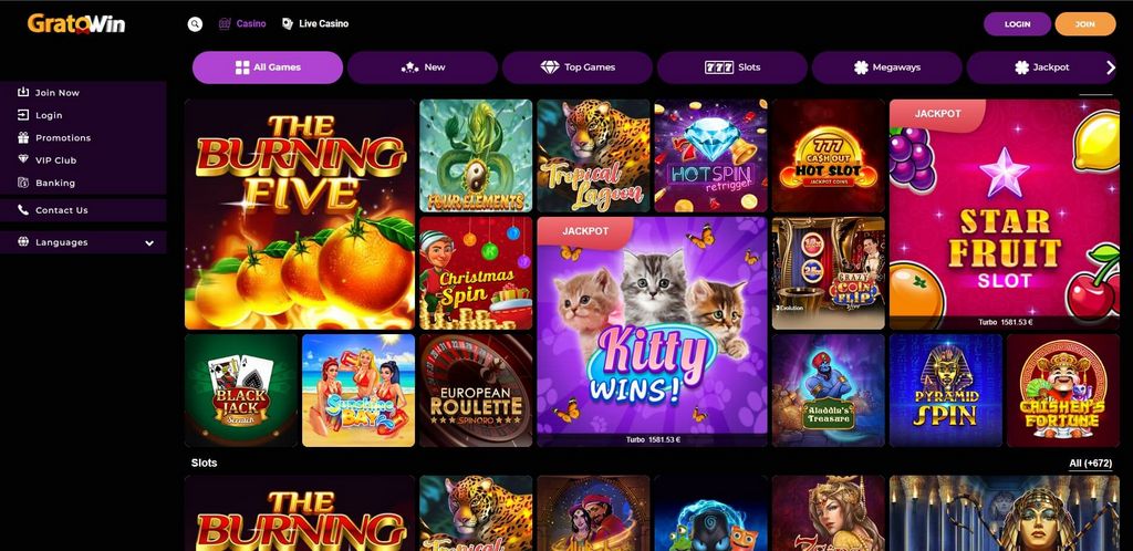 Bonus Casinò Gratowin - 300% fino a 3.000 € + 50 Giri Gratis